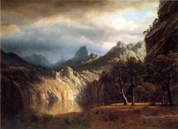  occidental Pintura - En las montañas occidentales Albert Bierstadt